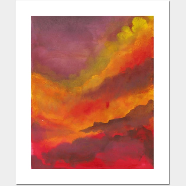 Sunset Skies Wall Art by Artbynikitachawda